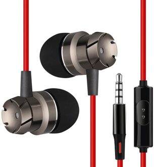 3.5Mm Poort In-Ear Super Bass Line Controle Oortelefoon Telefoon MP3 Computer Laptop Hoofdtelefoon Microfoon Wired Headset nee.2