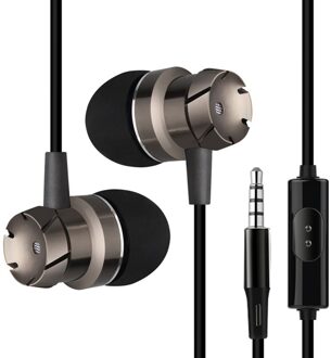 3.5Mm Poort In-Ear Super Bass Line Controle Oortelefoon Telefoon MP3 Computer Laptop Hoofdtelefoon Microfoon Wired Headset nee.4