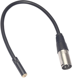 3.5mm/RCA to XLR Audio Cable Wire for Microphone Amplifier Speaker 30cm/0.98ft