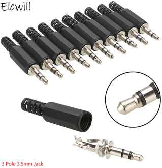 3.5mm Solder Plug DIY Audio Earphone Jack Headphone Speaker Cable Repair Connector Adapter