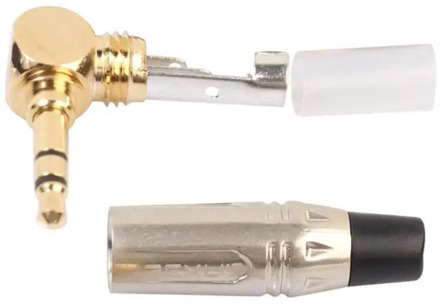 3.5mm Stereo 90 Degree Right Angle Male Plug Gold-plated Stereo Headphone Adapter Instruments Soldering Connector Converter