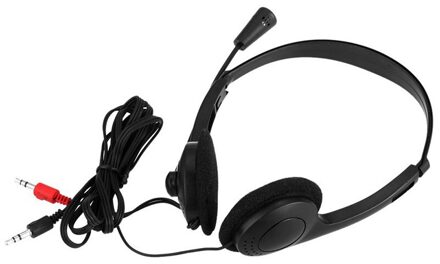 3.5Mm Wired Stereo Headset Noise Cancelling Handig Oortelefoon Met Verstelbare Hoofdband
