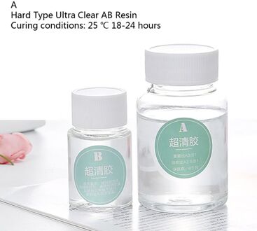 3.5Oz Hard Soft Ultra Clear Resin Epoxy Mold Hoge Zelfklevende 3:1 Ab Crystal Lijm Epoxyhars Vasten Curing Sieraden maken wit