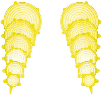 3/6/12PCS Silicone Stretch Deksels Universele Silicone Voedsel Wrap Kom Pot Deksel Siliconen Cover Pan Koken keuken Accessoires 3stk-transparant