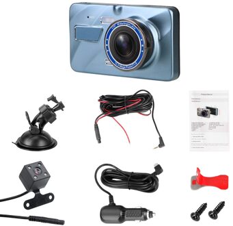 3.6 "Hd Video Recorder Auto Dvr Recorder Dashcam Cyclus Opname Nachtzicht Auto Dvr Dual Lens Met Achteruitrijcamera camera Dash Cam DVR en camera / 32G