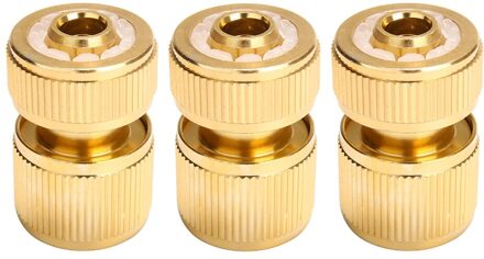 3/6 Pcs Tuin Messing-Coated Slang Adapter 1/2 "Quick Connect Swivel Connector Systemen Voor Watering Irrigatie 3stk
