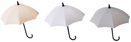3/6Pcs Creatieve Haak Paraplu Vorm Wall Mount Haak Houder Opslag Stand Opknoping Haken Voor Badkamer Keuken deur Decor #45 A-3stk