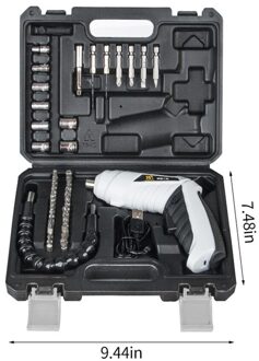 3.6V Metalen Rubber Mini Elektrische Schroevendraaier Shape-Shifting Oplaadbare Lithium Batterij Twee-weg Schakelaar Thuis Diy Set power Tools 2