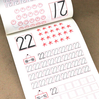 3-6years Kids Learning 1-100 Number Painting Practice Art Book Baby Copybook For Calligraphy Handwriting Chidlren Education Toys