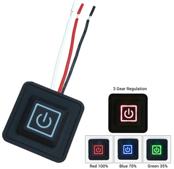 3.7~12V Heated Vest Pants Gloves Electirc Heating Waistband DIY Temperature Controllers Rheostat Switch Silicone Button Switches