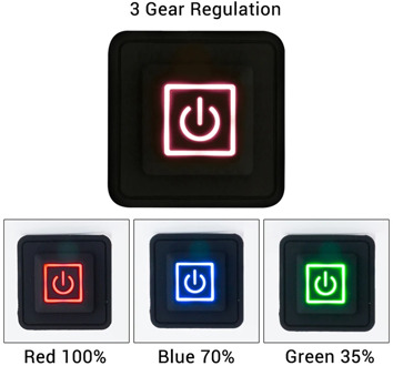 3.7~12V Silicone Button Switch Heated Vest Pants Gloves Electirc Heating Waistband DIY Temperature Controller Rheostat Switch