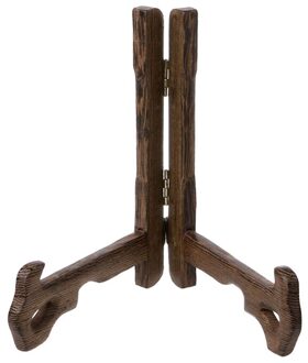 3-7 Inch Tall Hout Display Stand Houder Ezels Voor Platen Foto 'S Thee Lade 5 Size 5 duim