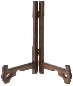 3-7 Inch Tall Hout Display Stand Houder Ezels Voor Platen Foto 'S Thee Lade 5 Size 7 duim