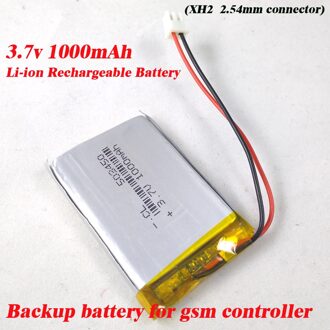 3.7 V 1000 mAh li-po Batterijen PCM Oplaadbare batterij voor gsm remote switch controllers XH2.54 connector