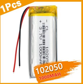 3.7 V 102050 1000Mah Lithium-Ion Polymeer Batterij Voor MP3 MP4 MP5 Gps Huishoudelijke Bloeddrukmeter Li-Po Batterij Vervanging
