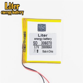 3.7 V 316167 306065 306070 Lithium Polymeer Batterij 2000Mah Oplaadbare Batterijen Schat Navigatie Tablet Telefoon