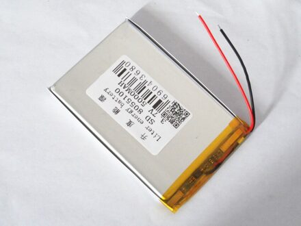 3.7 V hoge capaciteit lithium-polymeer batterij 8055100 draadloze tablet 5000 MAH mobiele power