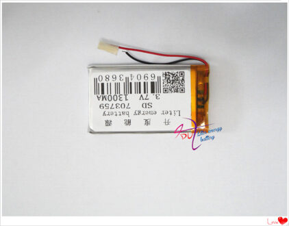 3.7 V lithium polymeer batterij 703759 MP4 Bluetooth DIY Speelgoed/audio 1300 MAH