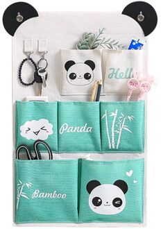 3/7 Zakken Muur Opknoping Opbergtas Waterdichte Cartoon Katoen Linnen Slaapkamer Diversen Pouch Eenvoudige Home Organizer 6