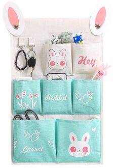 3/7 Zakken Muur Opknoping Opbergtas Waterdichte Cartoon Katoen Linnen Slaapkamer Diversen Pouch Eenvoudige Home Organizer 8