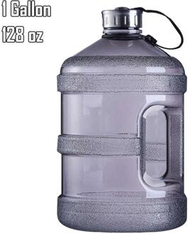 3.78 Liter 1 Gallon Grote Capaciteit Ketel, Brede Mond Waterkoker Met Lekvrije Deksel, fitness Outdoor Sport Fiets Waterkoker Велосипед grijs
