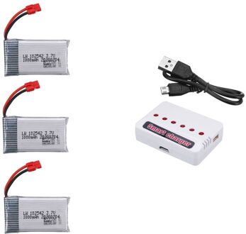 3.7V 1000Mah 102542 Lipo Batterij Voor Syma X5HC X5HW X5UW X5UC Rc Quadcopter Drone Onderdeel Rood