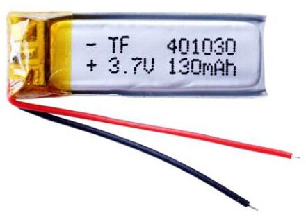 3.7V 130 Mah 401030 401230 Plib Vervangende Batterij Voor Gps, Mp3, Mp4, Mp5, dvd, Bluetooth, Model Speelgoed Mobiele Bluetooth + 401030 1stk