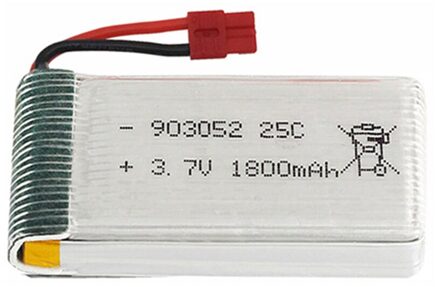 3.7V 1800 Mah Lipo Batterij Voor KY601S Syma X5 X5S X5C X5SC X5SH X5SW X5HW X5UW M18 H5P HQ898 h11D H11C 3.7V 1S Batterij Voor Rc Speelgoed XH4.0
