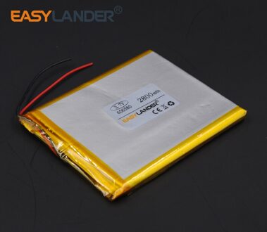 3.7V 2800Mah 606580 Oplaadbare Li Polymer Li-Ion Batterij Voor Bluetooth Notebook Tablet Pc Consumentenelektronica 066580