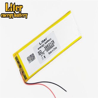 3.7V 3000Mah 3553125 Lithium Polymer Li-Po Oplaadbare Batterij Voor Mp4 Mp5 Gps Pad E-Book Tablet Pc powe
