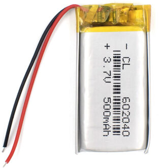 3.7V 500Mah 602040 Lithium Polymeer Li-Po Li Ion Oplaadbare Batterij Lipo Cellen Voor Bluetooth Speaker MP3 MP4 Pda Notebook Gps