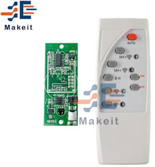 3.7V 7.4V Microwave Radar Human Body Induction Solar Controller Light Circuit Board Adjustable Sensor Module with Remote Control