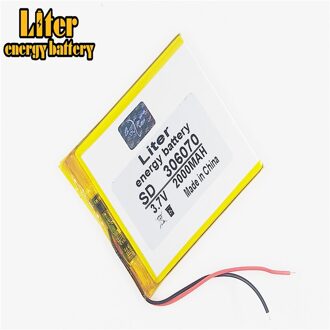 3.7V lithium polymeer batterij 306070 036070 GPS scherm 2000MAH handgeschreven boeken