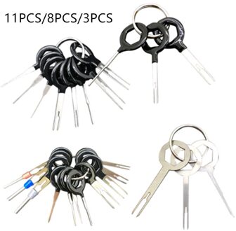 3/8/11PCS Car Terminal Removal Tool Kit Harness Wiring Crimp Connector Extractor Puller Release Pin Repair Tools 8stk