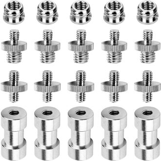 3/8 "-16 Vrouwelijke Tot 1/4"-20 Mannelijke Statief Discussie Reducer Schroef Adapter (Messing) precisie (20 Pack)