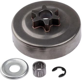 3/8 6T Clutch Drum Sprocket Washer E-Clip Kit For Stihl Chainsaw 017 018 021 023 025 Ms170 Ms180 Ms210 Ms230 Ms250 1123