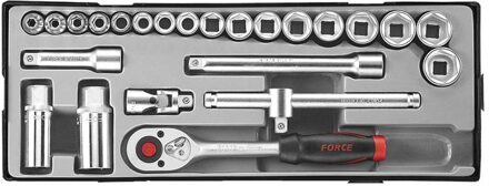 3/8" Doppenset 6-kant 24 delig T3251