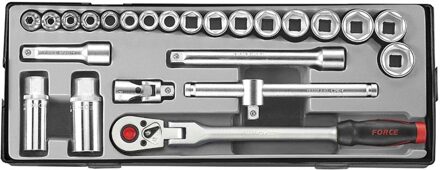 3/8" Doppenset 6-kant 24 delig T3251518