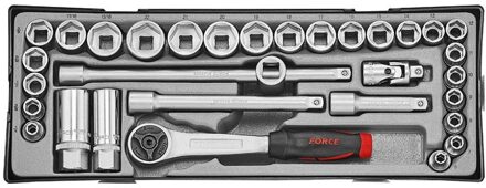 3/8" Doppenset 6-kant 32 delig (Metrisch & SAE) T3322