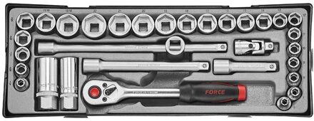 3/8" Doppenset 6-kant 32 delig (Metrisch & SAE) T332215