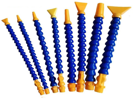 3/8"Flat Nozzle Lathe Cooling Tube Round Nozzle Plastic Flexible Water Oil Coolant Pipes Hoses for CNC Machine