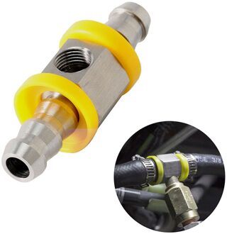 3/8 Inch Brandstof Lijn Brandstof Druk T-Fitting Adapter Voor Brandstof Druk Gauge Sensor Auto Accessorie T-Fitting adapter Connector