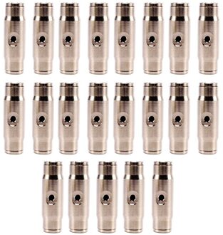 3/8 Inch Mist Koelsysteem Quick Connect Gezamenlijke 3/16 Inch Mist Nozzle T-Connector (20 Stuks)-(Diameter: 3/8 Inch, Kleur: Enkele Geen