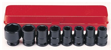 3/8" Krachtdoppenset SAE 8 delig 3083S