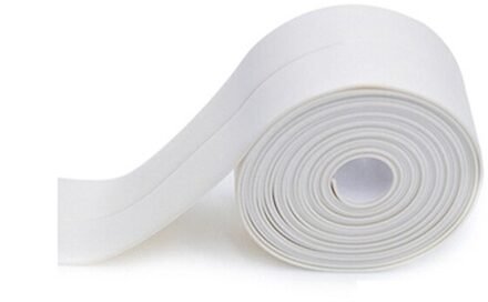 3.8Cm X 3.2M Zelfklevende Keuken Badkamer Keramische Stickers Tape Waterdicht Anti-Vocht Pvc Muur Hoek lijn Sink Sticker wit