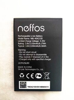 3.8V 2150Mah NBL-40A2150 Batterij Voor Tp-Link Neffos C5 Plus NBL-40A2150 Mobiele Telefoon Batterij