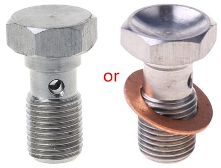 3/8X24 Unf Een-3 Jic Rvs Bout 20Mm Lange Remslang Fitting Eye