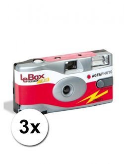 3 Agfa LeBox wegwerp cameras - Wegwerpcameras