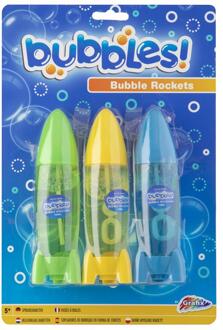 3 bellenblaas raketten op kaart