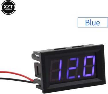 3 Bits Digitale Voltmeter Dc 3.5V Tot 30V Digitale Voltmeter Voltage Panel Meter Rood/Blauw Voor 6V 12V Electromobile Motorfiets Auto